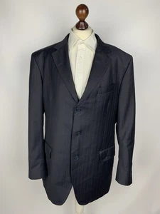 Ermenegildo Zegna Australian Wool Blazer Jacket Men’s Three Buttons Navy Blue - Bild 1 von 19