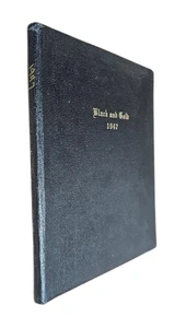 Black and Gold 1947 Gilmore City High School Yearbook Iowa Original Hardcover - Picture 1 of 9
