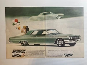 1962 Buick Electra - Car Print Advertisement (2 Page AD) *Green 2 Door Car* - Picture 1 of 8