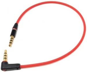 4 Pin 3.5mm Jack Angled Headset Stereo Aux Cable Extension 30cm - Picture 1 of 1