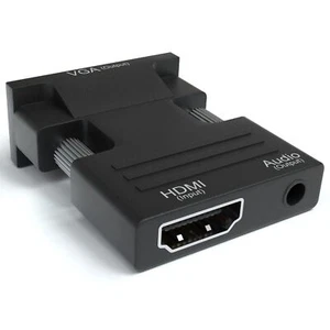 VGA zu HDMI Adapter Full HD 1080P Audio Video Konverter Laptop PC zu HD AV HDTV - Bild 1 von 10