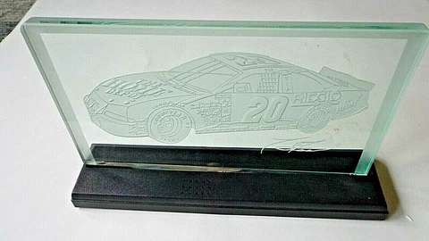 Tony Stewart Home Depot Etched Glass Display Cover