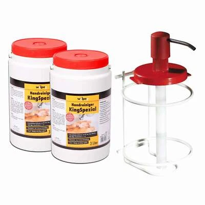 WILPEG Handwaschpaste Handreiniger Seife Waschpaste KingSpezial 2x3L mit Spender - Bild 1 von 4