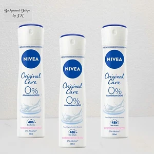 3x 150ml Nivea Original Care Deo Spray 48h 0% ALUMINIUM Deodorant Hautpflege - Bild 1 von 1