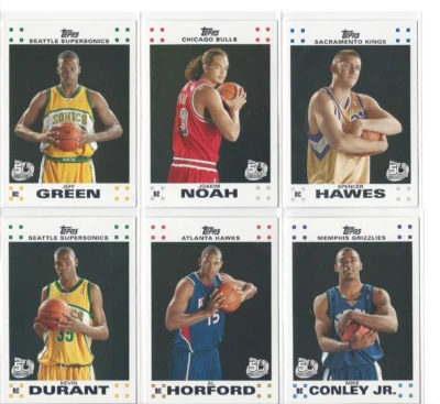 2007-08 Topps Basketball Rookie Set - COMPLETE YOUR SET - Pick Your Favorites - Image 1 of 2