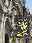 Photo 6x4 Sign for The Fox & Anchor, Charterhouse Street, EC1 London See  c2013