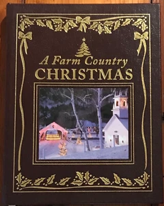 "A FARM COUNTRY CHRISTMAS" 1999 EASTON PRESS FULL LEATHER COLOR PIX GORGEOUS! - Picture 1 of 1