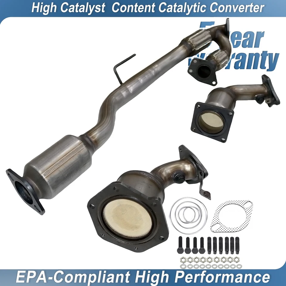 For Nissan Murano 3.5L All Three Catalytic Converters 2008-2019 25H43240/238239 Foto 1 de 4