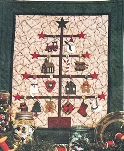 PATRÓN de edredón de árbol de Navidad Trim a Tree de Debbie Mumm Mumm’s the Word Appliqué - Imagen 1 de 4