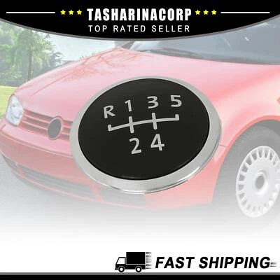 Fit for VW Golf 1998-2006 5 Speed Gear Shift Knob Emblem Head Badge Cover 1/lot Foto 1 de 4