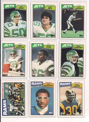 1987 Topps Football Trading Cards Singles  / Choose / #s 148 - 396 / mb17 - Image 1 of 4