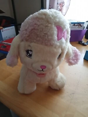 Barbie Plush Yellow & Pink Puppy..Bow Lights Up, Barks, Musical, Works - Image 1 of 4