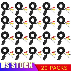 20 PCS N64 SNES Gamecube RCA TV AV Audio Video Stereo Cable Cord For Nintendo 64 - Picture 1 of 10