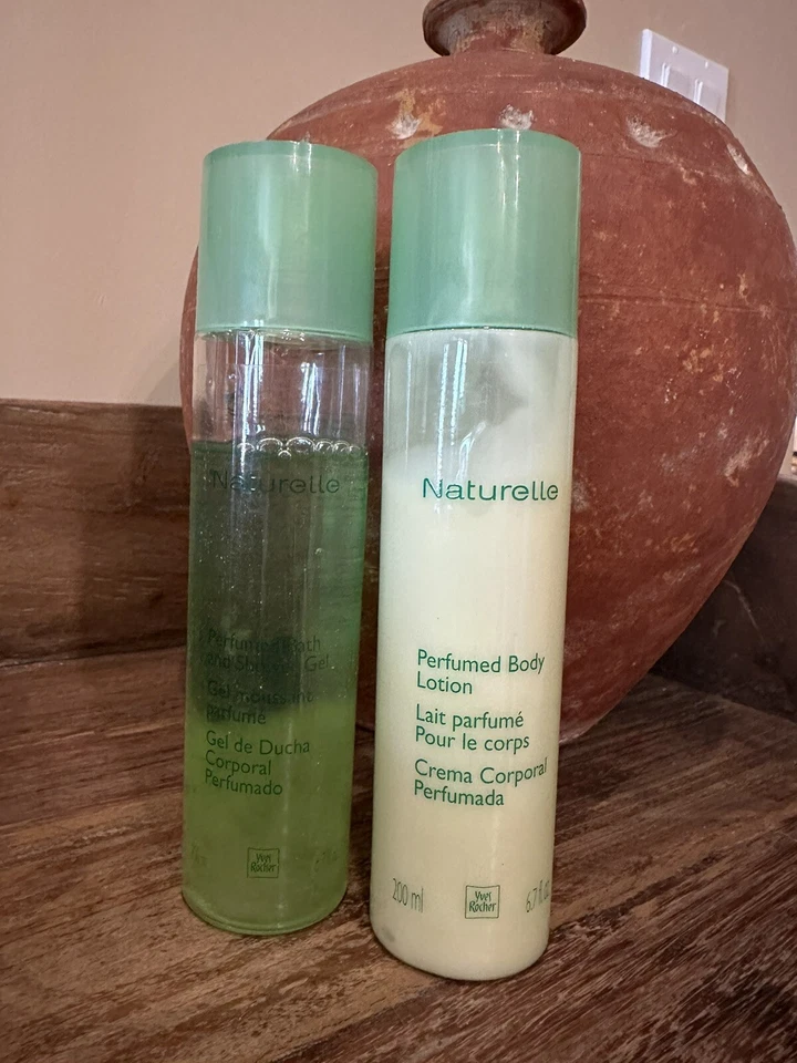 🌿 YVES ROCHER NATURELLE  PERFUMED SHOWER  GEL & LOTION 6.7 OZ EACH PRE-OWNED 🌿 - Image 1 of 1