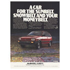 1988 Subaru Justy: Sunbelt Snowbelt Moneybelt Vintage Print Ad