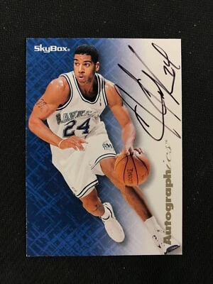 1996-97 Skybox Premium Autographics Jim Jackson Black Ink Auto Dallas Mavericks - Image 1 of 2