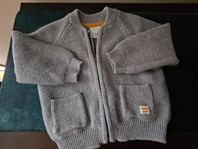 Cárdigan Zara Bebé Cremallera Completa Gris Unisex Talla 6-9 Meses Foto 1 de 4