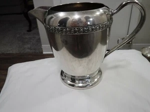 FB Rogers Silver Co Water Pitcher 7" Tall 1607 - Picture 1 of 12