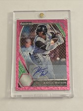 Kahlil Watson 2021 Panini Prizm Draft Picks Pink Velocity Prizm AUTO #PDP16