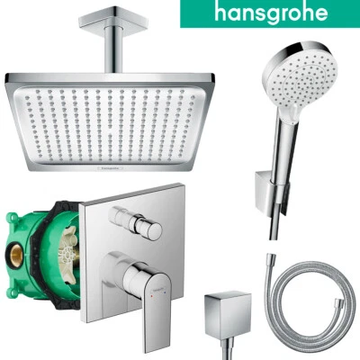 Hansgrohe Vernis Shape Unterputz Duscharmatur Regendusche Kopfbrause Set Ibox - Bild 1 von 4