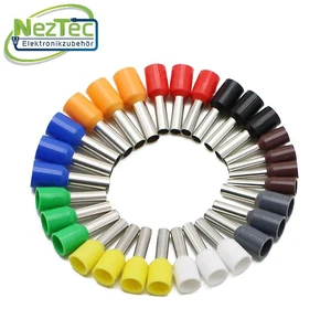 Aderendhülsen isoliert  0,50- 6 mm² Kabelhülsen Endhülsen 1000 Stück - Bild 1 von 9