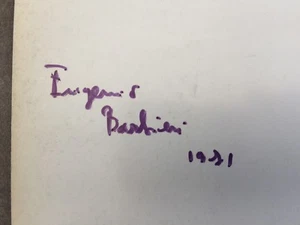 Surréalisme Dédicace signé manuscrite EUGENIO BARBIERI - Bild 1 von 2