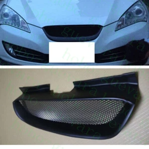Auto Front Upper Hood Black Mesh Grille Cover for Hyundai Genesis Coupe 2008-12 - Picture 1 of 2