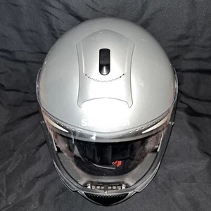 Schuberth C3 DOT 2011 Size 63 XXL 7 7/8 Silver Motorcycle Helmet Germany - Picture 1 of 9