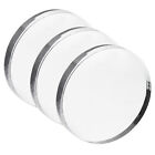 Acrylic Stamp Block, 3 Pack Round Clear, 2" Diameter