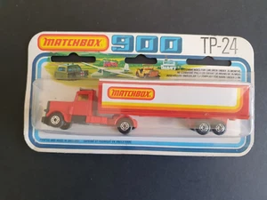 MATCHBOX 900 TP-24 MATCHBOX LONGHAUL TRUCK & TRAILER FACTORY SEALED BLISTER - Picture 1 of 5