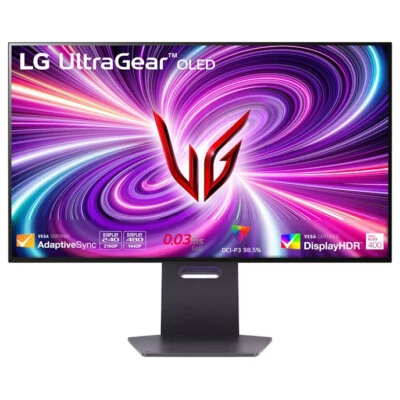 LG 32GS95UV-B 32" MONITOR OLED GAMING ULTRAGEAR 4K ULTRA HD 2160P 240HZ 0.03MS - Image 1 of 4