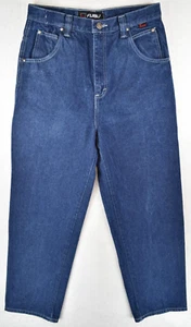 Vintage 90s 2000s Hip-Hop FUBU Jeans OG Streetwear Baggy High Waist Womens 18 - Picture 1 of 24