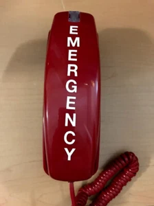 Teléfono de pared de línea directa de emergencia estilo ajuste - marques automáticos 911 (o cualquier otro número) - Imagen 1 de 7