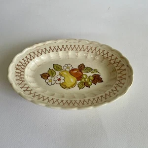 Vintage Mid-Century Metlox Poppytrail Vernon FRUIT BASKET 9.75” Oval Relish Dish - Picture 1 of 7