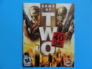 PLAYSTATION 3 ARMY OF TWO THE 40TH DAY INSTRUCTION MANUAL **NO GAME INCLUDED** - Picture 1 of 2
