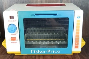 Vintage 1987 Fisher Price Mikrowelle getestet funktioniert - Bild 1 von 9