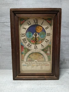 Vintage Burpee "Time to Plant Burpee Seeds" Centennial Clock 1970`s Works - Picture 1 of 11