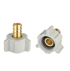 (Pack of 2) EFIELD Pex 1/2" Pex x 1/2" Female NPT Swivel Adapter Barb Crimp B... - Imagen 1 de 9