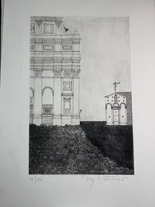 1972 signierter Tony Munzlinger italienischer Kunstdruck "Fegefeuer" 20" x 28" # 12 von 20 - Bild 1 von 11