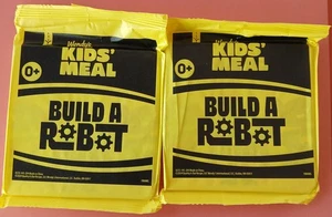 Wendy’s Kinder Mahlzeit Spielzeug Bauen Sie einen Roboter versiegelt NEU 2024 - Sammlerstück Fast Food x2 - Bild 1 von 3