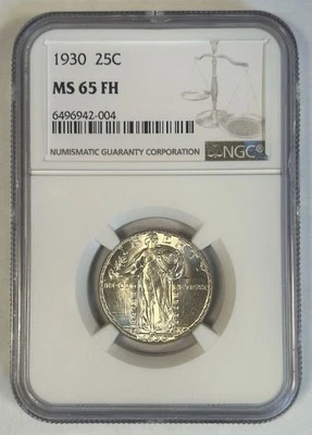 1930 Standing Liberty Quarter NGC MS 65 FH PQ - Image 1 of 2