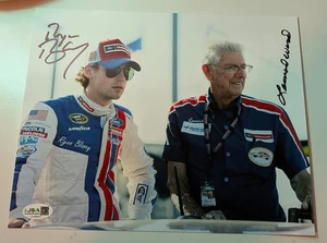 Leonard Wood Ryan Blaney Signed 8x10 Photo Autographed JSA COA NASCAR Racing - Picture 1 of 1