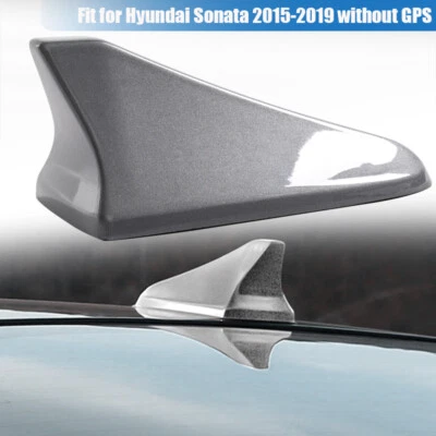 Cubierta aérea de antena de aleta de tiburón gris titanio para sedán Genesis G80&Coupe 2015-17 Foto 1 de 4