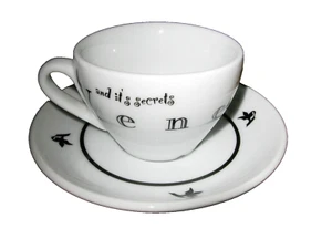 Starbucks Venezia Espresso Cup & Saucer Deborah D Reinhart IPA Italy Caffe 2 oz - Picture 1 of 5