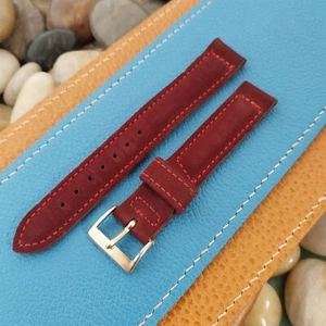 Correa de reloj clásica de gamuza con logotipo de Hamilton de 5/8" de colección de la década de 1950 sin usar - Imagen 1 de 5
