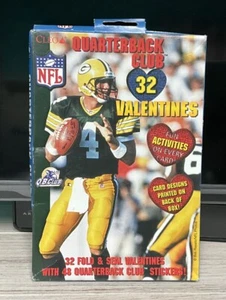 NEW Cleo NFL Quarterback Club Valentines Day Cards Stickers Marino Elway Aikman - Picture 1 of 6