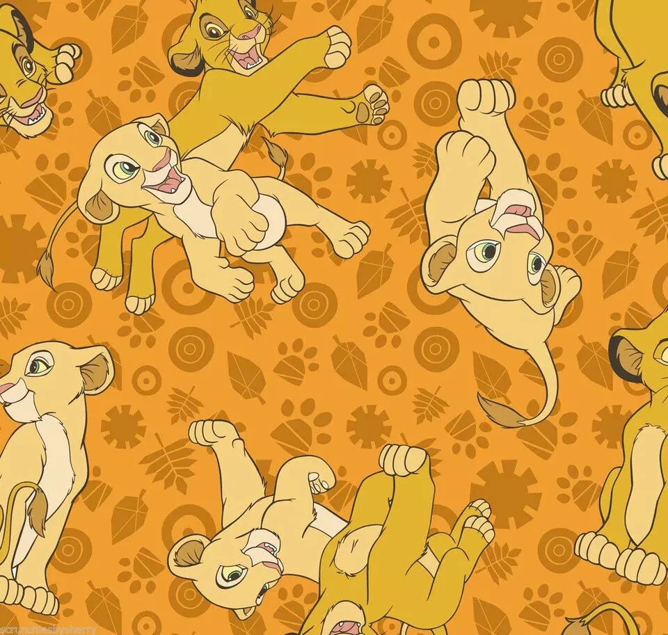 Disney Simba Nala El Rey León Vellón Artesanal Tela de Coser por Yarda NUEVO Foto 1 de 1