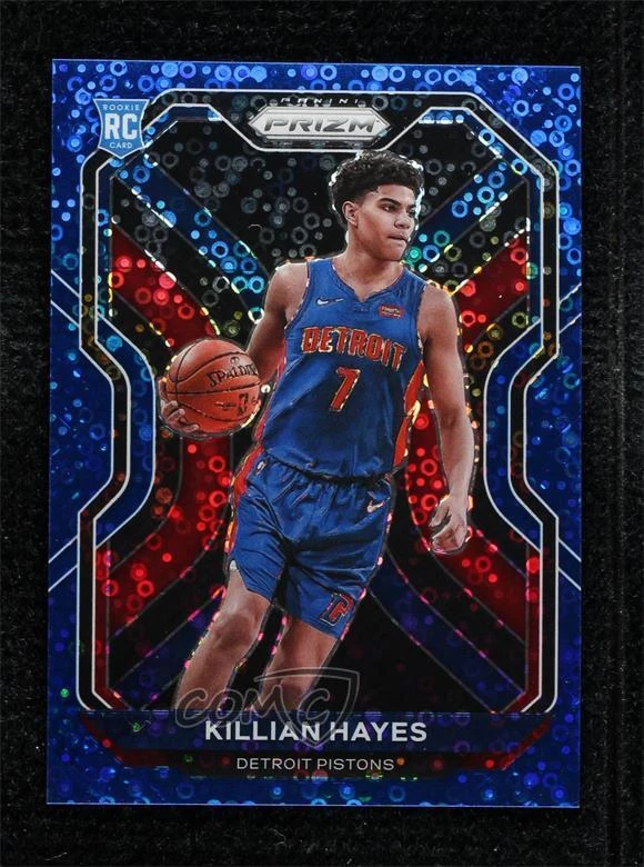 2020-21 Panini Prizm Fast Break Blue Prizm 122/175 Killian Hayes #270 Rookie RC
