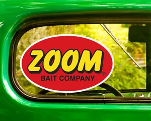 ZOOM BAITS FISHING DECAL 2 Stickers Bogo For Car Window Boat Bumper Truck - Picture 1 of 1
