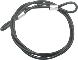 8FT 6Mm Stainless Steel Security Cable Lock,Braided Steel Vinyl Coated Safety Ca - Picture 1 of 12